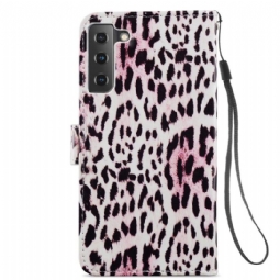 Kotelot Samsung Galaxy S21 FE Leopard-kuvio