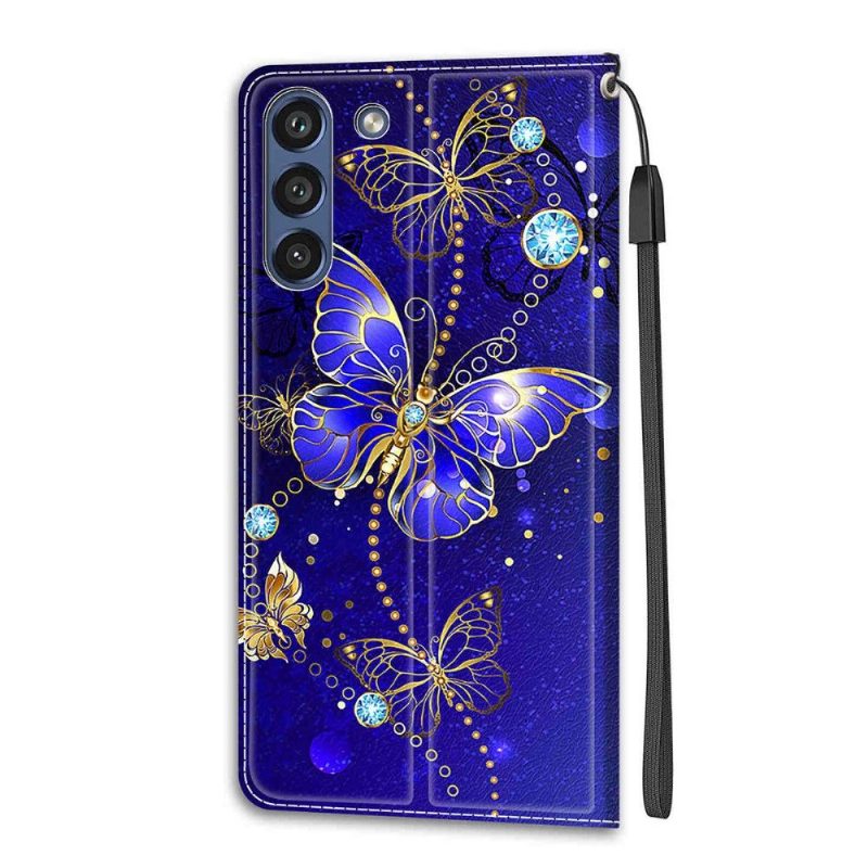 Kotelot Samsung Galaxy S21 FE Purple Butterfly