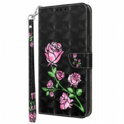 Kotelot iPhone 15 Pro Max Suojaketju Kuori Strap Roses