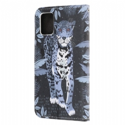 Flip Case Samsung Galaxy A51 5G Hemming Jungle Leopard