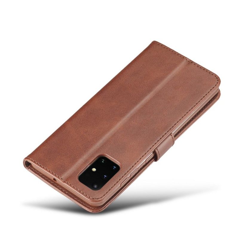 Flip Case Samsung Galaxy A51 5G Hemming Leather Effect Lc.imeeke