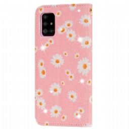 Kotelot Samsung Galaxy A51 5G Daisies - Vaaleanpunainen