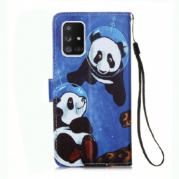 Kotelot Samsung Galaxy A51 5G Panda Astronaut