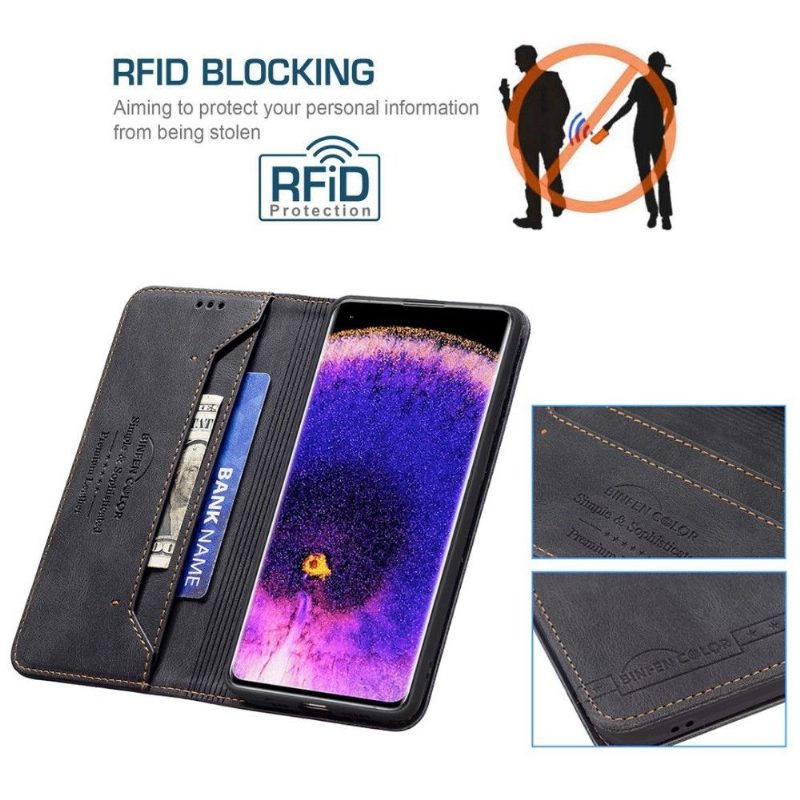 Flip Case Oppo Reno 7 Hemming Kotelot Flip Binfen Flip Series-5