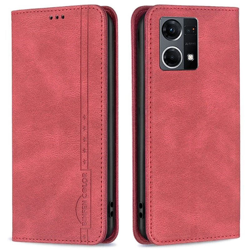 Flip Case Oppo Reno 7 Hemming Kotelot Flip Binfen Flip Series-5