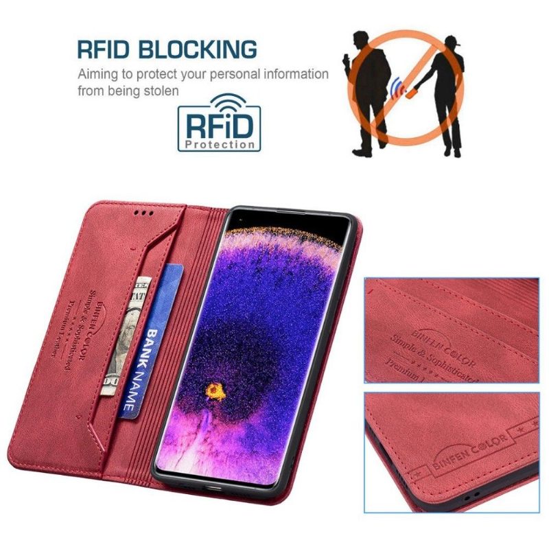 Flip Case Oppo Reno 7 Hemming Kotelot Flip Binfen Flip Series-5