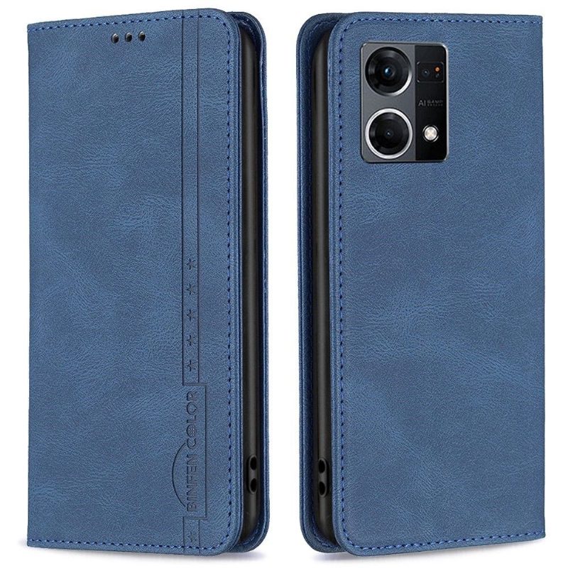 Flip Case Oppo Reno 7 Hemming Kotelot Flip Binfen Flip Series-5