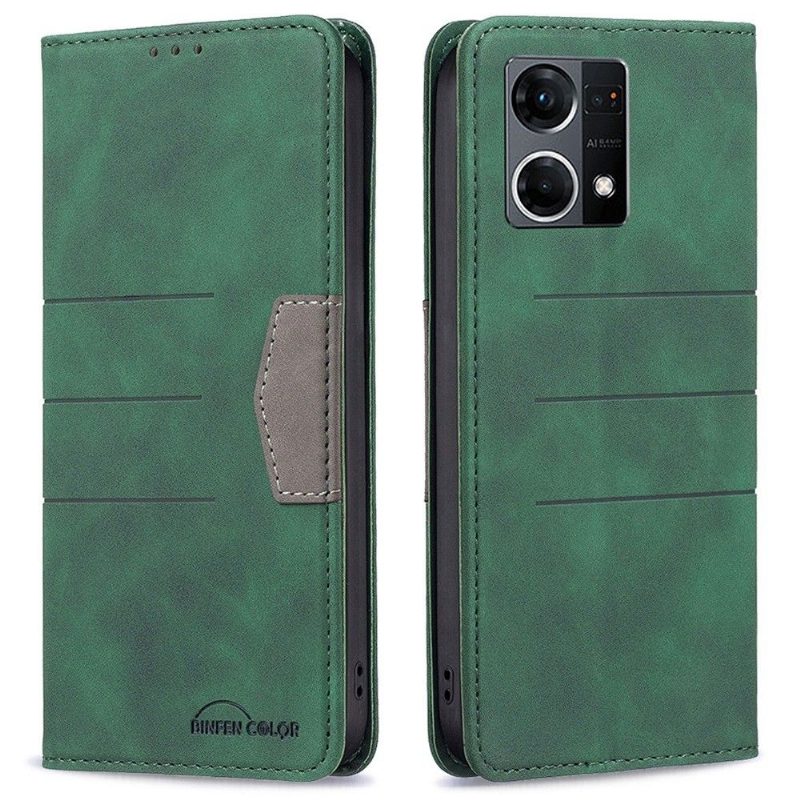 Kotelot Oppo Reno 7 Suojakuori Binfen Color Flip Faux Leather