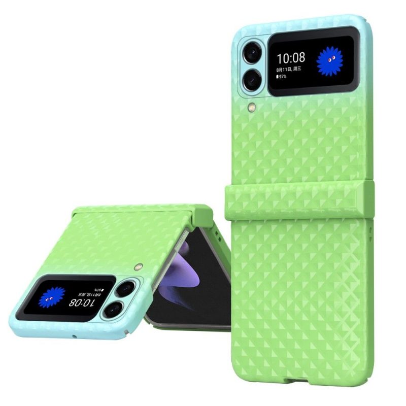 Case Samsung Galaxy Z Flip 3 5G Murtumaton Puhelinkuoret Kotelot Flip Värigradientti