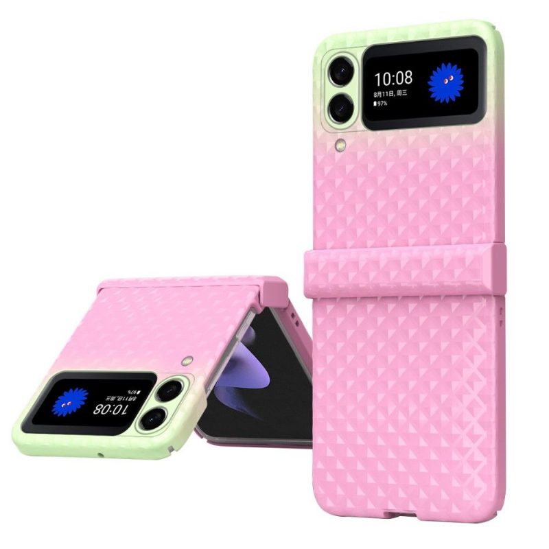 Case Samsung Galaxy Z Flip 3 5G Murtumaton Puhelinkuoret Kotelot Flip Värigradientti