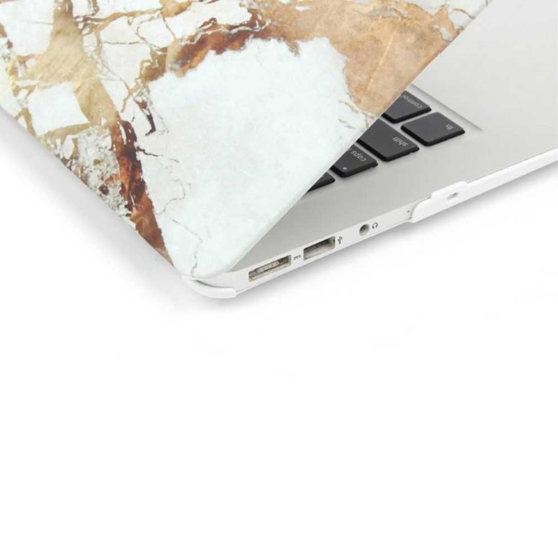 Marble Macbook Pro 13 Tuuman Kotelo - Kulta / Harmaa