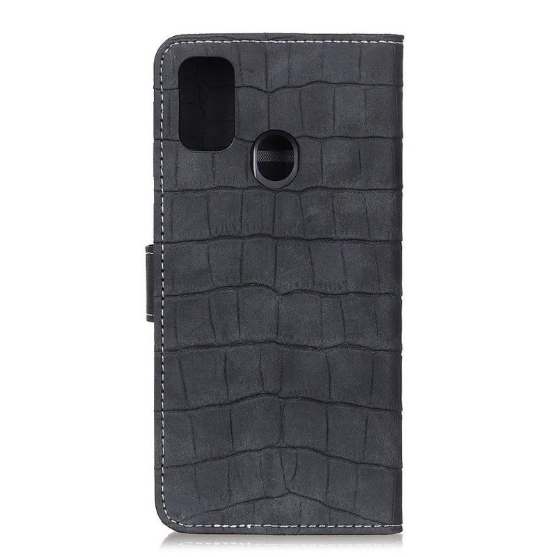 Nahkakotelo Honor 9X Lite Keinonahka Croc Look