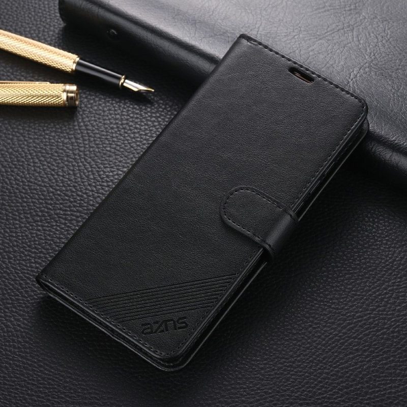 Flip Case Xiaomi Mi 10 / 10 Pro Hemming Azns Retro-nahkaefekti