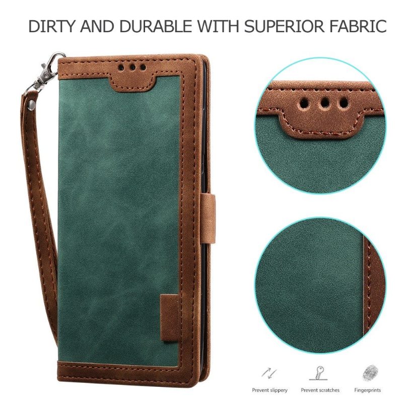 Flip Case Xiaomi Mi 10 / 10 Pro Hemming Lompakkokuori Suojaketju Kuori Vintage Wallet