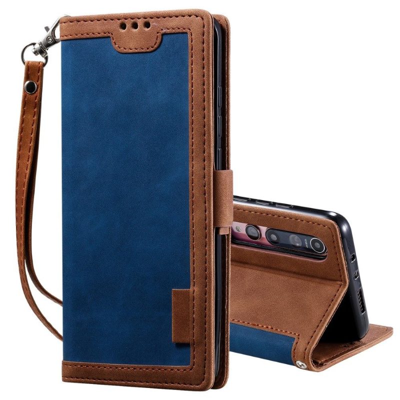 Flip Case Xiaomi Mi 10 / 10 Pro Hemming Lompakkokuori Suojaketju Kuori Vintage Wallet