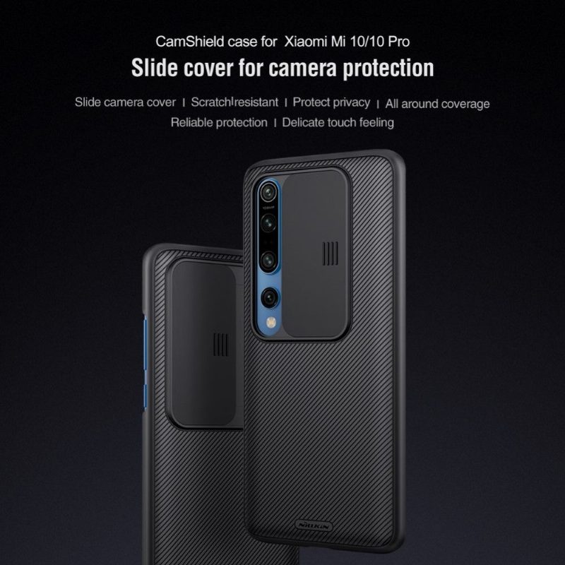 Kuori Xiaomi Mi 10 / 10 Pro Suojakuori Camshield Takalinssisuojuksella