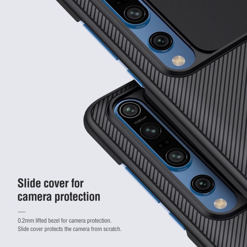 Kuori Xiaomi Mi 10 / 10 Pro Suojakuori Camshield Takalinssisuojuksella