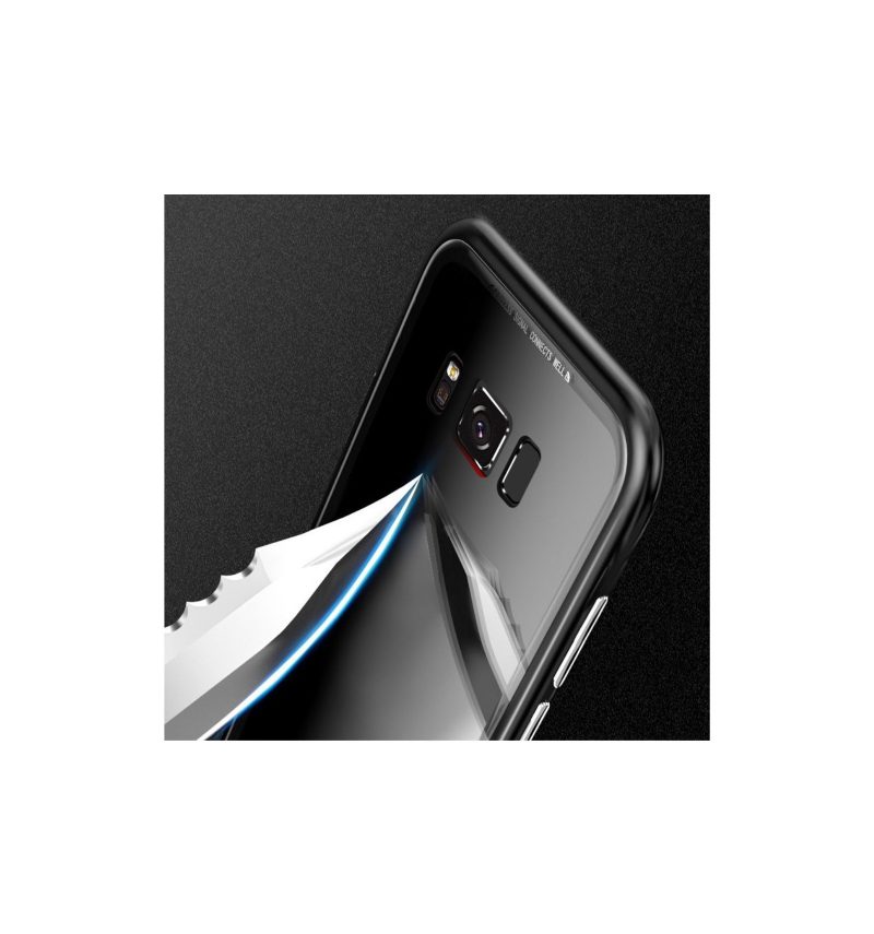 Kuori Samsung Galaxy S8 Plus Alkuperäinen Magneettinen Irrotettava Takakarkaistu Lasi