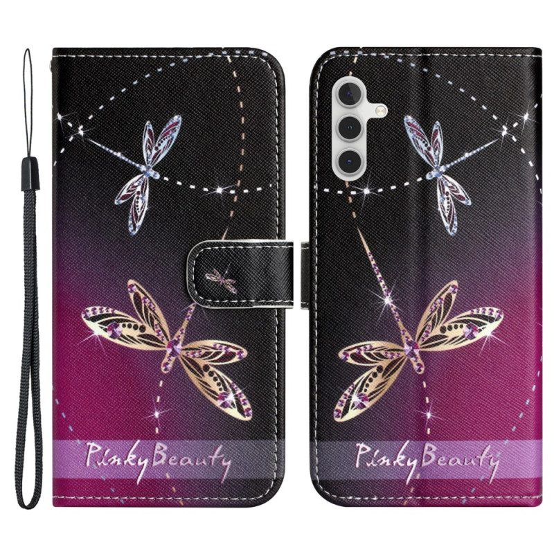 Samsung Galaxy S24 5G Dragonfly Nahkakotelo