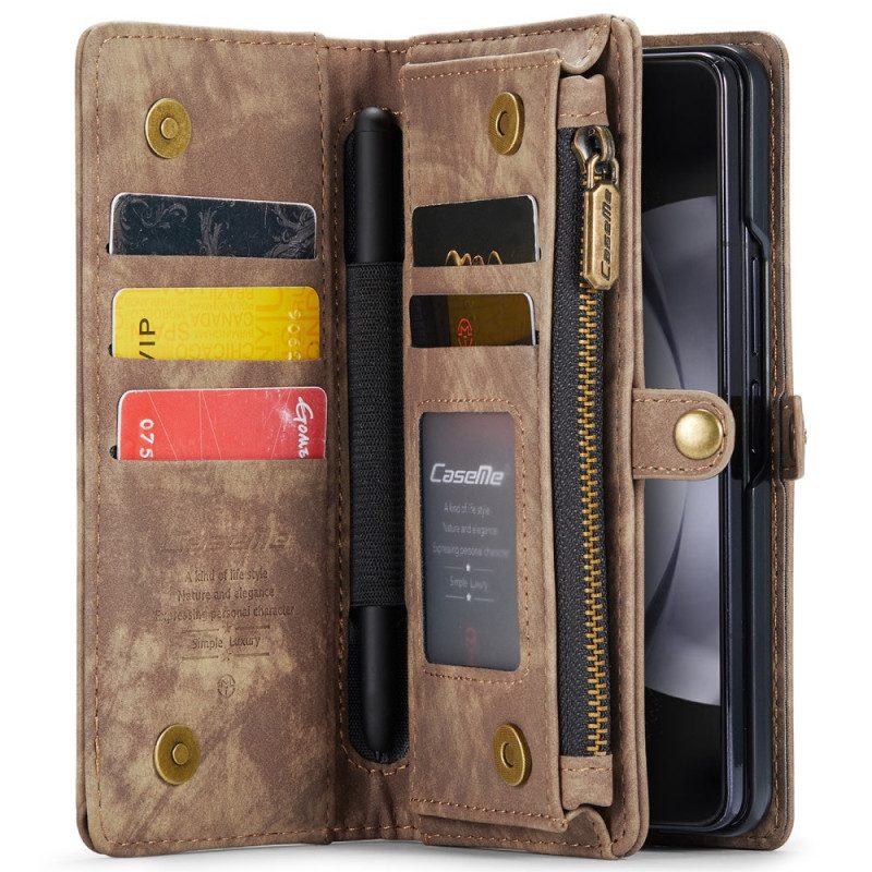 Kotelot Samsung Galaxy Z Fold 6 Puhelinkuoret Caseme Suede Effect -lompakko