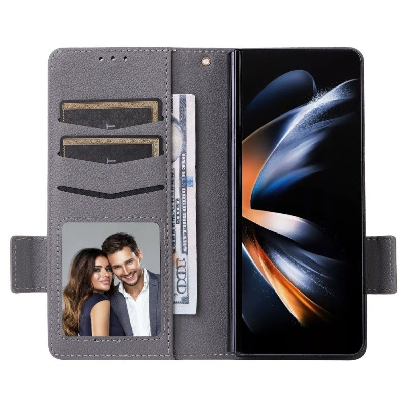 Kotelot Samsung Galaxy Z Fold 6 Puhelinkuoret Kaksoislukko Ja Hihna