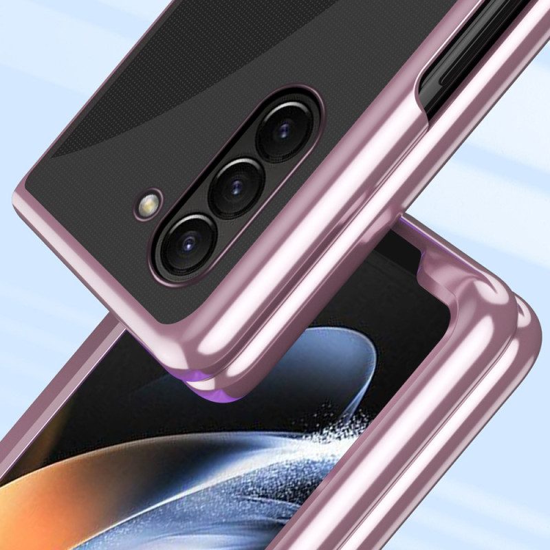 Kuori Samsung Galaxy Z Fold 6 Läpinäkyvät Metalliset Reunat Suojakuori