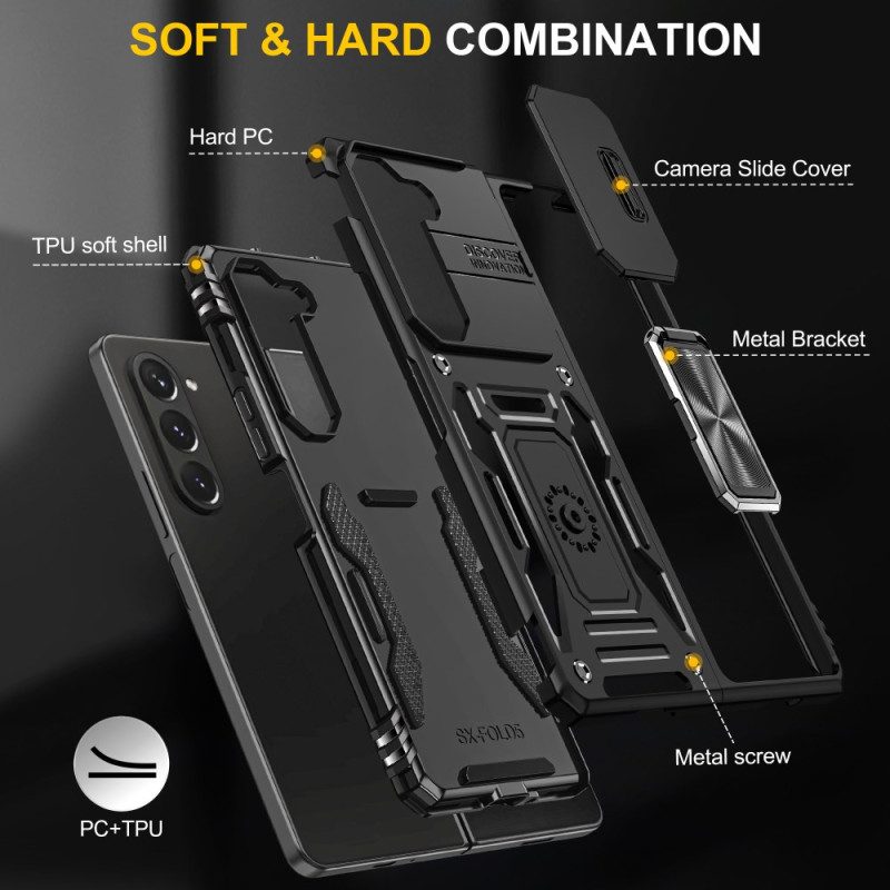 Kuori Samsung Galaxy Z Fold 6 Liukulinssin Tuki Ja Suojaus Suojakuori