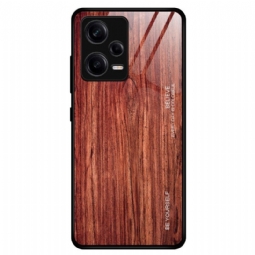 Kuori Xiaomi Redmi Note 12 Pro Wood Design Karkaistu Lasi