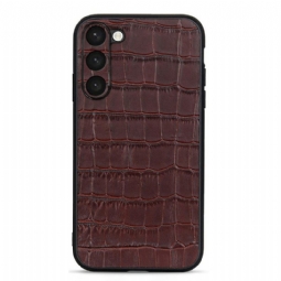 Case Samsung Galaxy S23 5G Aitoa Krokotiilityylistä Nahkaa