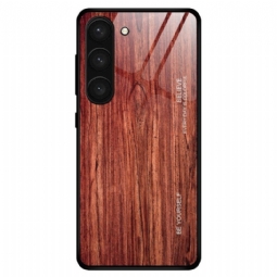 Kuori Samsung Galaxy S23 5G Wood Design Karkaistu Lasi