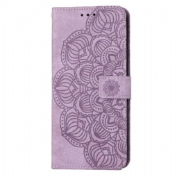 Nahkakotelo Samsung Galaxy S23 5G Suojaketju Kuori Strappy Mandala