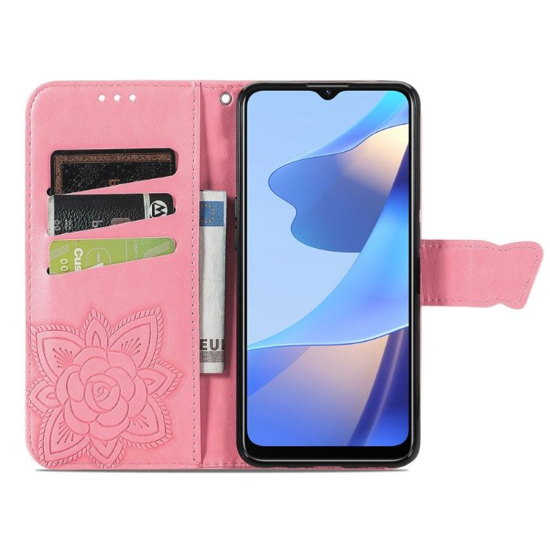 Flip Case Oppo A16 / A16s Hemming Butterfly Relief