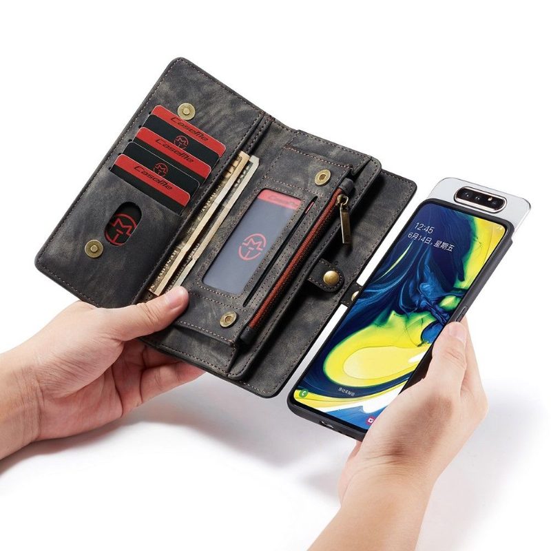 Case Nahkakotelo Samsung Galaxy A80 2 in 1 Magneettinen