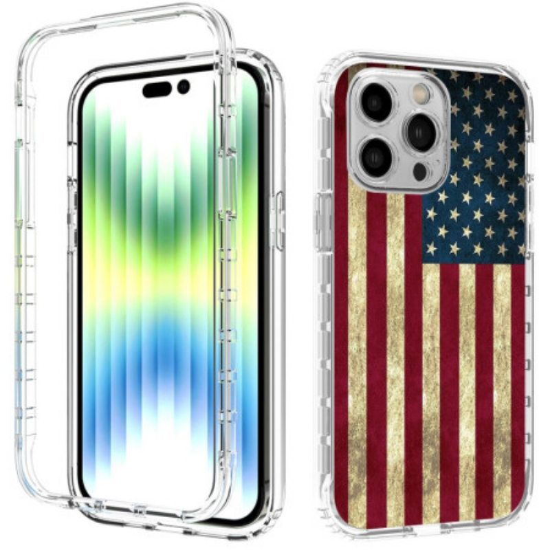 Kuori iPhone 14 Pro Max Tehostettu Amerikan Lippu