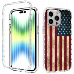 Kuori iPhone 14 Pro Max Tehostettu Amerikan Lippu