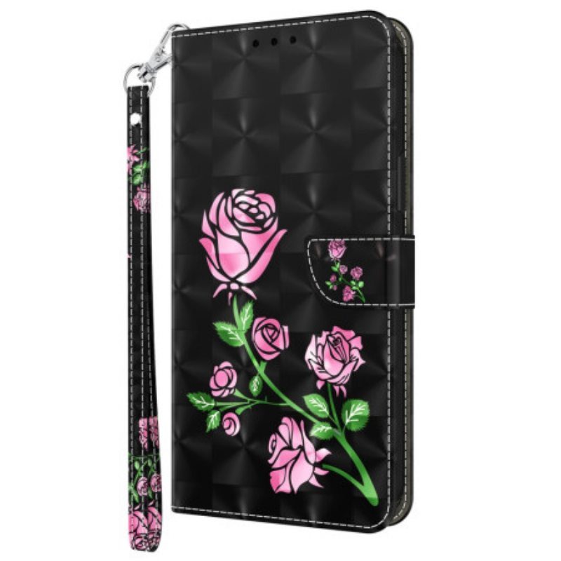 Kotelot iPhone 15 Pro Suojaketju Kuori Strap Roses