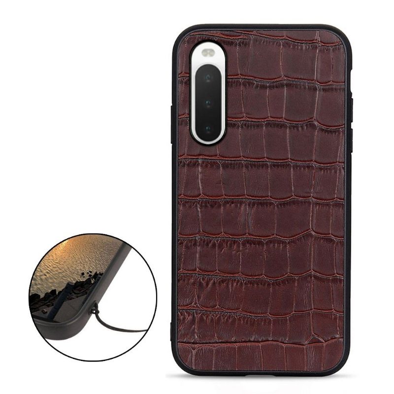 Kuori Sony Xperia 10 IV Hemming Chic Croco Skin Look