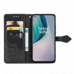 Kotelot OnePlus Nord N10 Mandala Relief Faux Leather