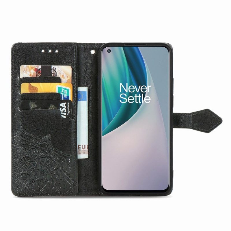 Kotelot OnePlus Nord N10 Mandala Relief Faux Leather