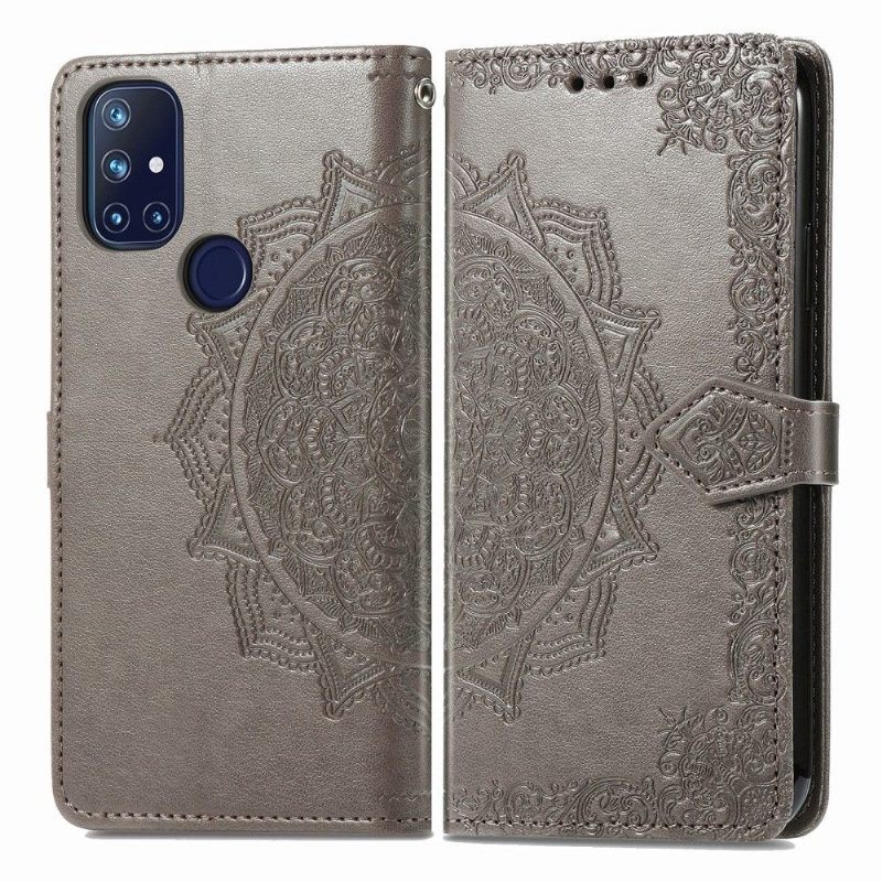 Kotelot OnePlus Nord N10 Mandala Relief Faux Leather