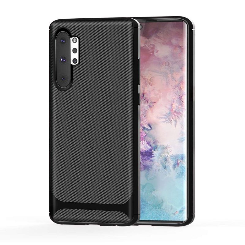 Kuori Samsung Galaxy Note 10+ / Note 10+ 5G Carbon Case - Musta