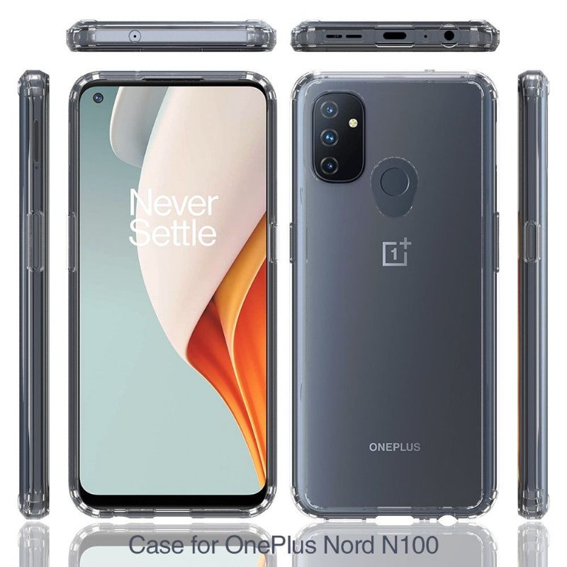 Kuori OnePlus Nord N100 Suojakuori Läpinäkyvä