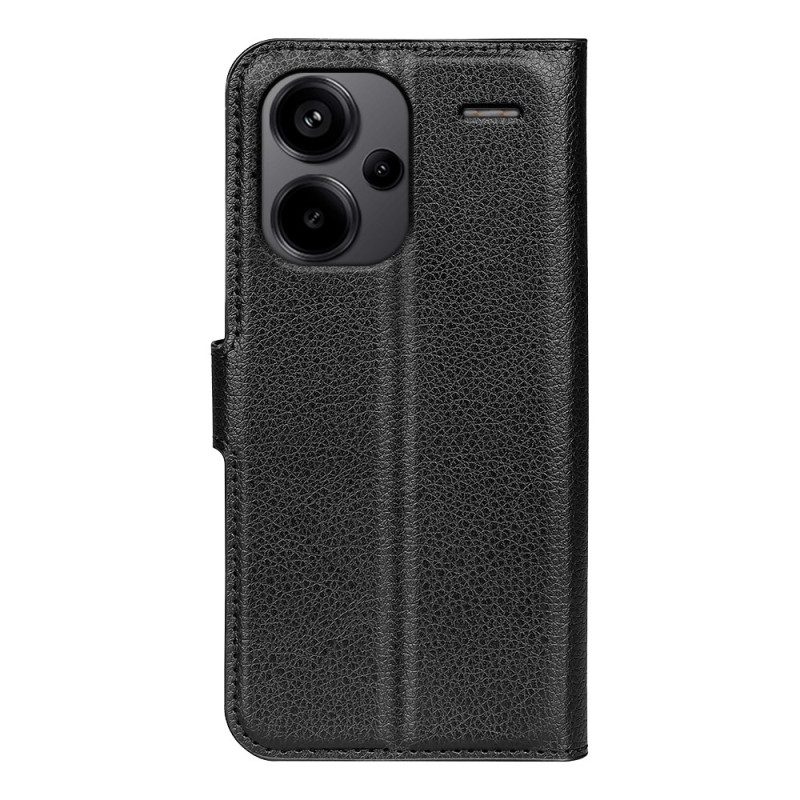 Kotelot Xiaomi Redmi Note 13 Pro Plus 5g Classic Litchi Faux Leather