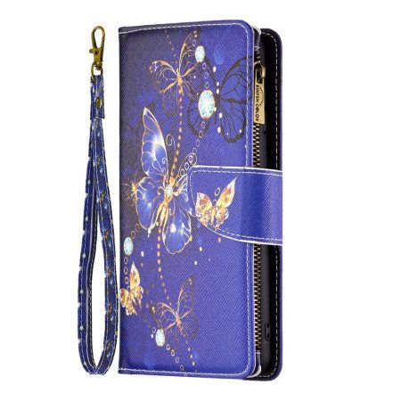 Kotelot Xiaomi Redmi Note 13 Pro Plus 5g Purple Butterflies -lompakko