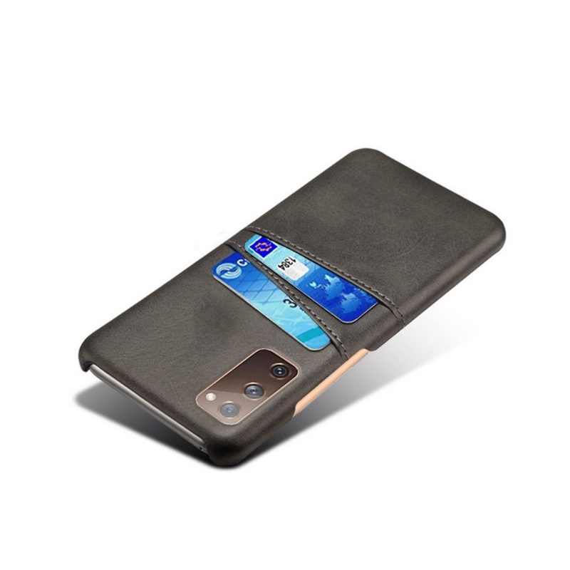 Case Samsung Galaxy S20 FE Murtumaton Puhelinkuoret Melody Leather Effect -korttikotelo