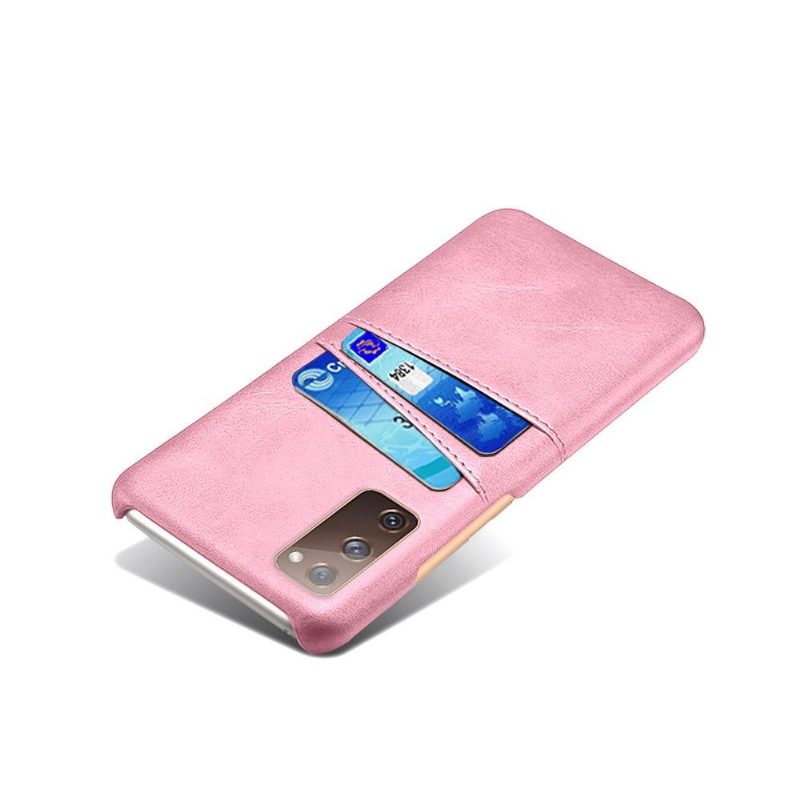 Case Samsung Galaxy S20 FE Murtumaton Puhelinkuoret Melody Leather Effect -korttikotelo