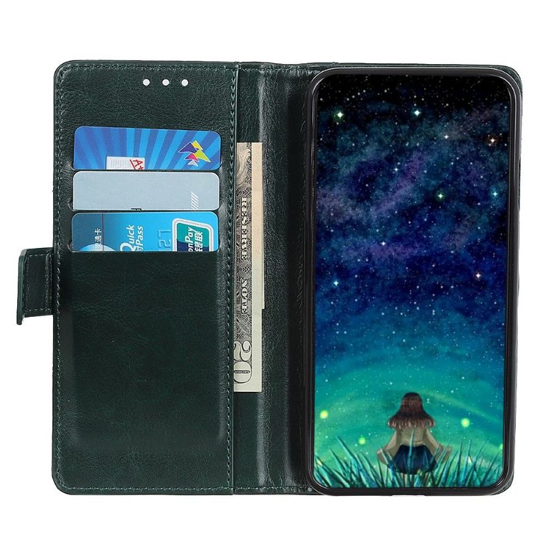 Flip Case Samsung Galaxy S20 FE Hemming Nahkaefekti Niiteillä