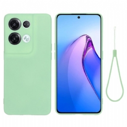 Case Oppo Reno 8 Pro Suojaketju Kuori Strappy Nestemäinen Silikoni