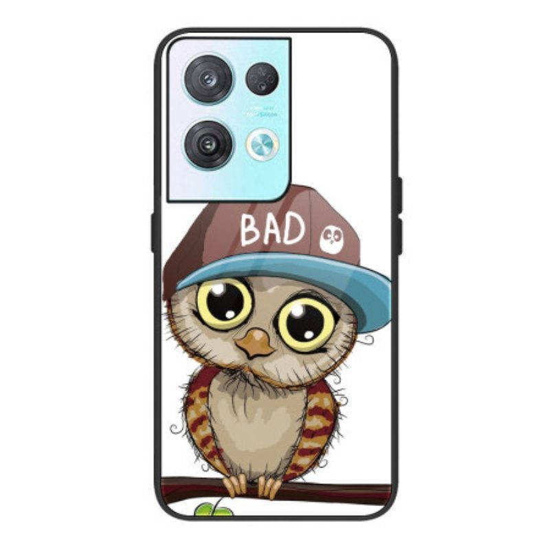 Kuori Oppo Reno 8 Pro Bad Owl Karkaistu Lasi