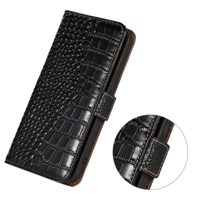 Kotelot Oppo A98 5g Khazneh Crocodile Style Rfid-esto